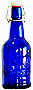 EZ Cap bottle: 16 oz cobalt blue bottle in a case of 12